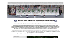 Desktop Screenshot of maybolepipeband.com