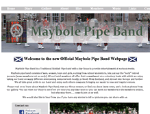 Tablet Screenshot of maybolepipeband.com